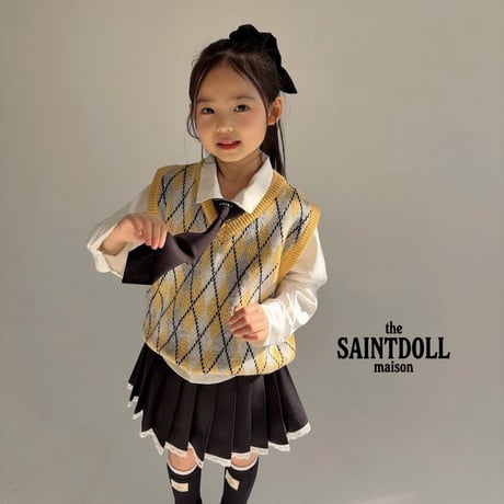 saintdoll/145. baby knit vest S-L