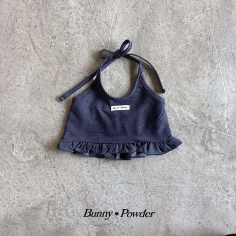 bunnypowder/209. denim holter bustier 2XL-4XL