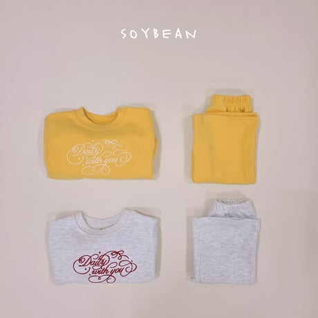 soybean/42. daily fril updown set XS-XL