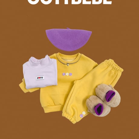 oottbebe/40. peuty button updown set XS(0-1Y)-XL(4-5Y)