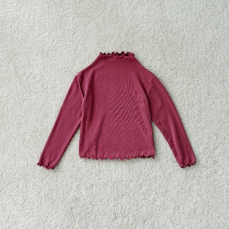 urbanrabbit/29. Lettuce Edge Mock Neck Top JS-JM