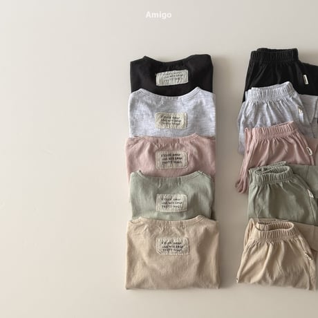 amigo/8. cotton updown set XS-XL