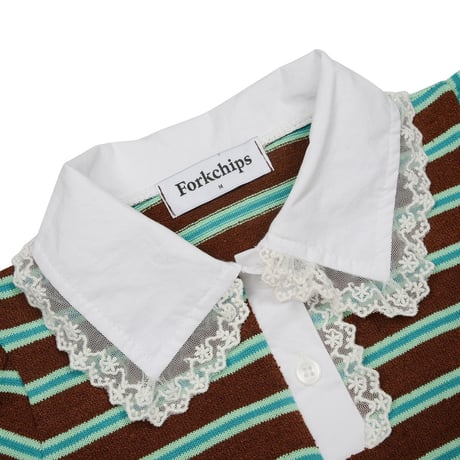 forkchips/59. rolly pop shirts collar T-shirt M-XL