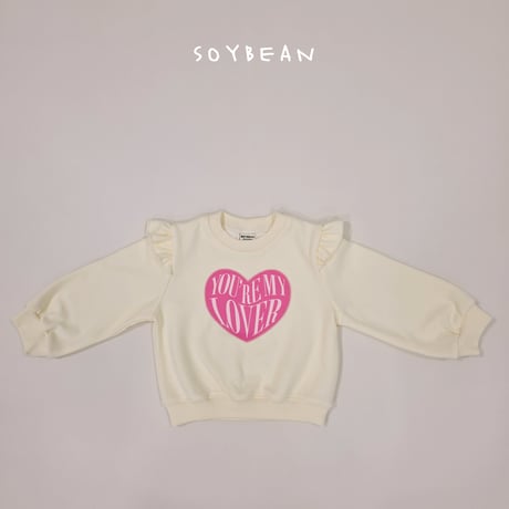 soybean/130. lover fril man-to-man XS-XL