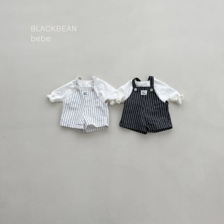 blackbean/22. overalls set S-M