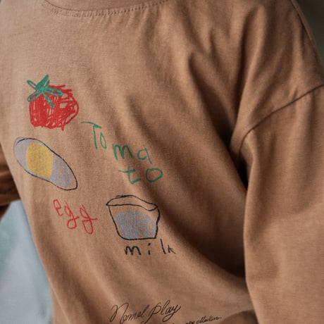 normalplay/16. egg half t T-shirt 12M-L