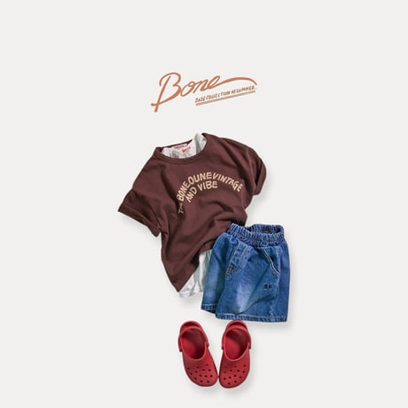 boneoune/76. bone daily denim half pants XS-XL