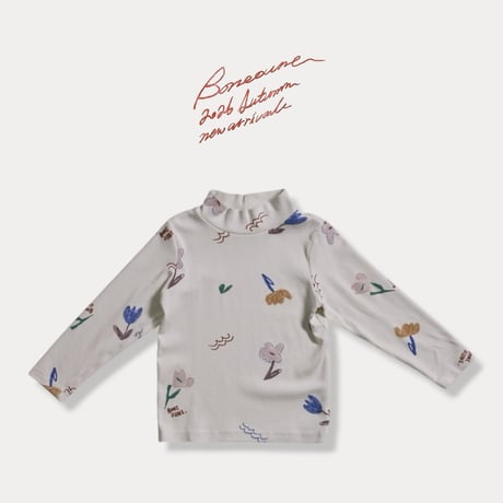 boneoune/105. flower lie T-shirt JS-JL
