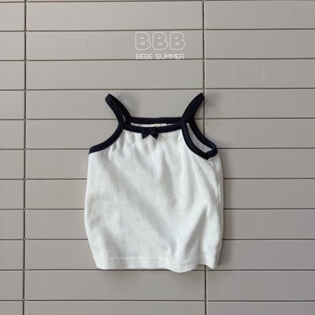 bellabambina/45. bebe ribbon two color T sleeveless 12M-M