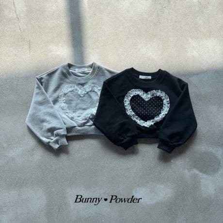 bunnypowder/54. heart man-to-man 2XL-4XL