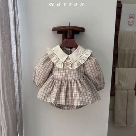marron/52. check suit 6M-18M