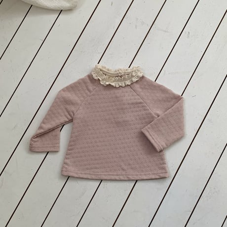 bebeholic/31. clover lace T-shirt S-L