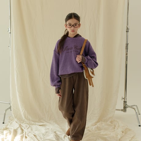 sm2/11. lettering embroidery knit man-to-man 9-17