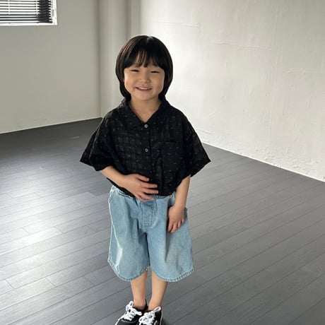 foov/41. denim half pants S-XL