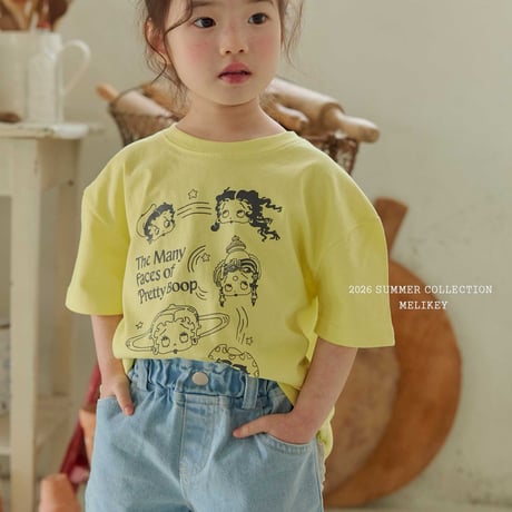 melikey/56. heart denim half pants JS-JM