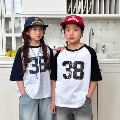 matilda/53. 38 two color raglan T-shirt 5-13