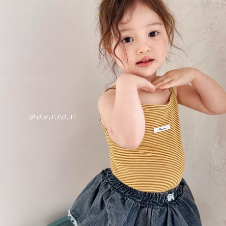 poisson/66. black denim pants skirt JS-JM