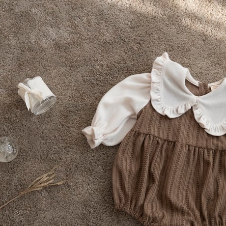 bebeholic/17. leaf collar suit S(3-6M)-L(12-18M)