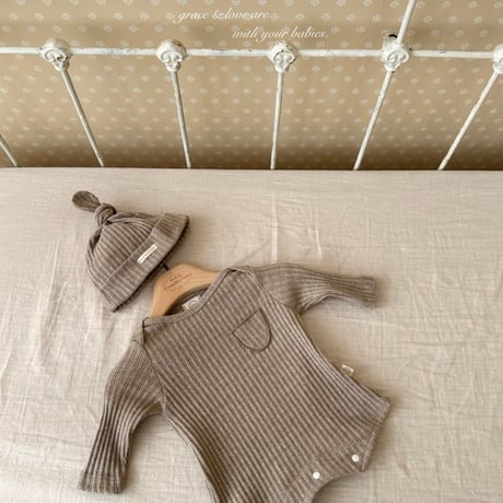 monbebe/33. leo suit ( beanie ) set NEWBORN(0-3M)-S(3-6M)