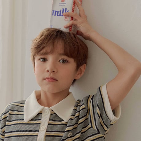 heydo/50. waffle ST collar T-shirt JS-JL