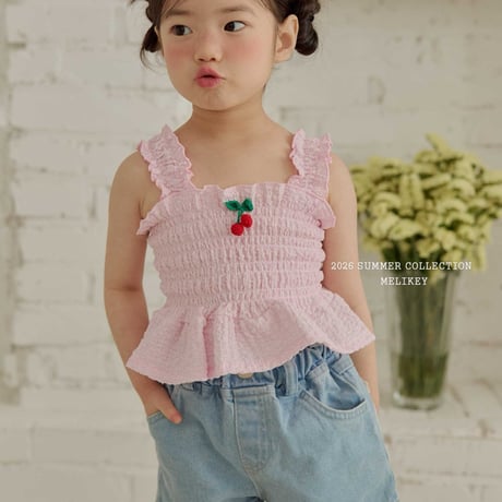 melikey/55. heart denim half pants XS-XL