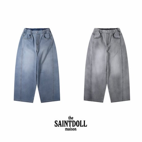 saintdoll/80. cloud denim pants XL-JM