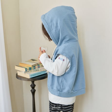 plain/29. pizza hood vest XS-XL
