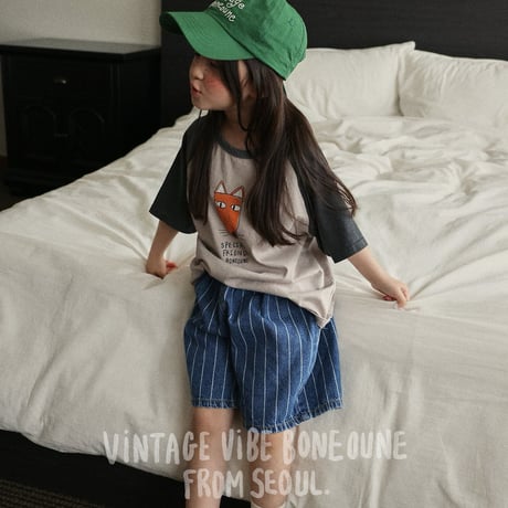 boneoune/54. denim half pants XS-XL