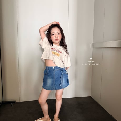 comma/51. Weekend crop T-shirt 160-170