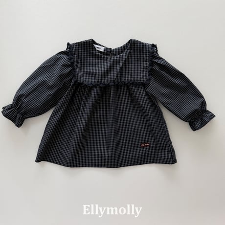 ellymolly/36. musk check blouse 5-11