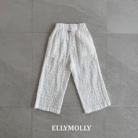 ellymolly/66. popcorn wide pants 5-11