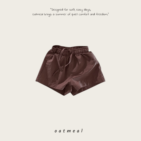 oatmeal/9. basic half pants XS-XL