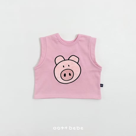 oottbebe/63. lucky friends vest XS(1-2Y)-XL(6-7Y)