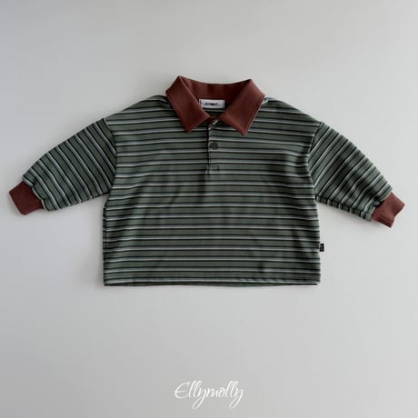 ellymolly/126. click peach collar T-shirt 3-11