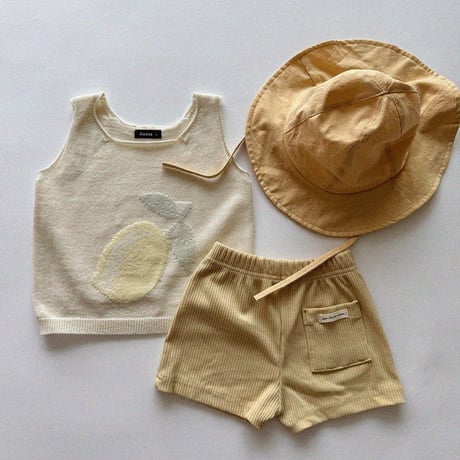 aosta/19. Knit Fruit Vest S(1-2Y)-L(3-5Y)