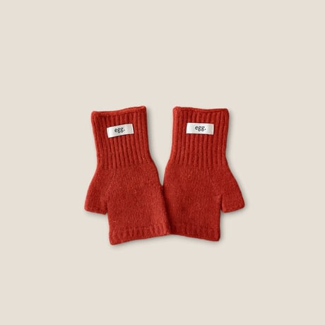 dudie/132. egg half gloves knit FREE