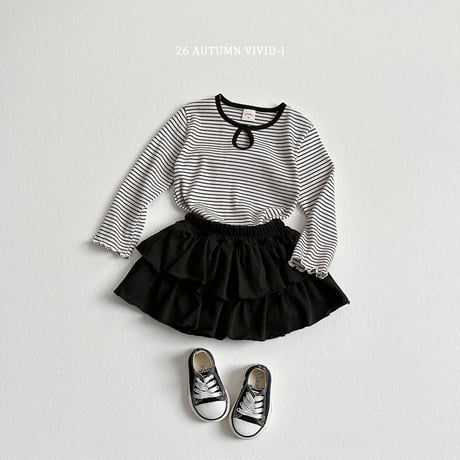 vividi/150. stripe T-shirt JS-JM