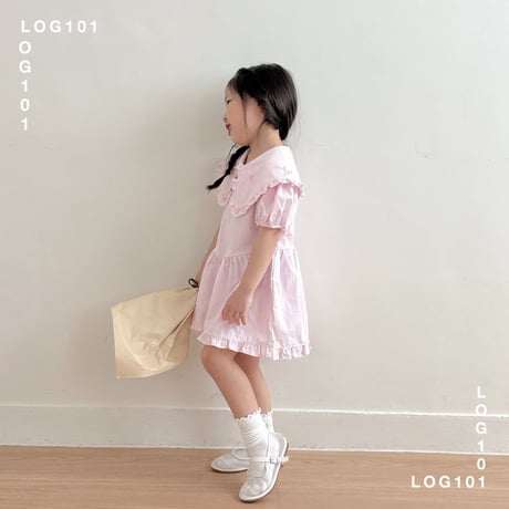 log101/94. ribbon fril one-piece S-XL