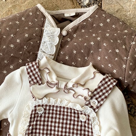 bebeholic/12. peuty overalls suit S(3-6M)-XL(18-24M)