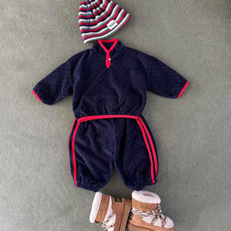 tinyhiker/18. peuty dot fleece pants XS-XL