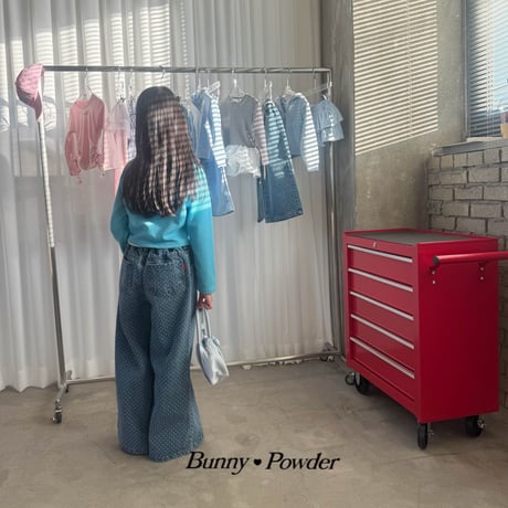 bunnypowder/84. dot denim pants 2XL-4XL