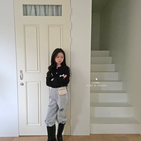 comma/16. ribbon pocket cardigan 110-130