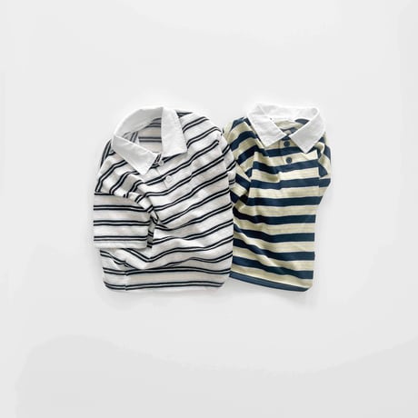 fromi/86. collar half t T-shirt JS-JL