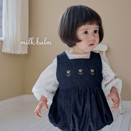 milkbalm/7. tulip denim suit XS(-6M)-M(12M-18M)
