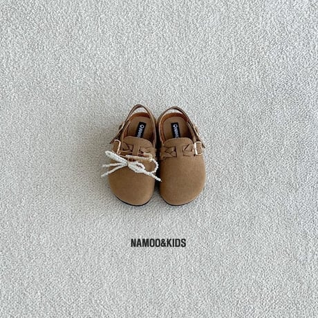namoo/15. Madison Suede Slides (Detachable Decoration) 140-210