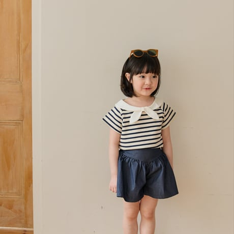 monatelier/16. sailer ribbon T-shirt S-2XL