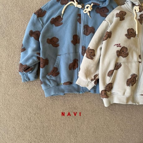 navi/28. pooch hood zipup 2XL-JL