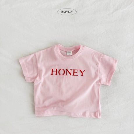 bayvely/20. honey half t T-shirt XS-XL