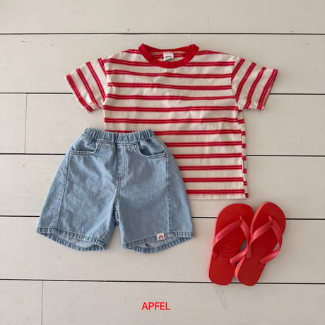 apfel/16. soft shorts denim JS-JM