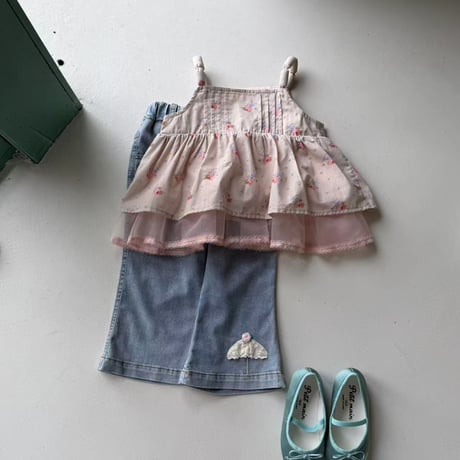 aiai/96. pink flower blouse 90-130